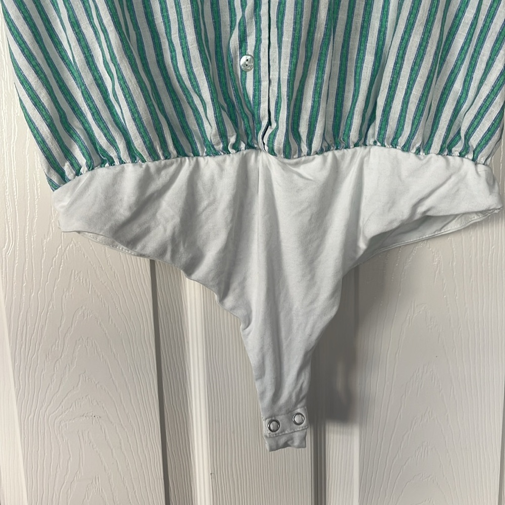 Draper James RSVP linen button bodysuit - Picture 6 of 10